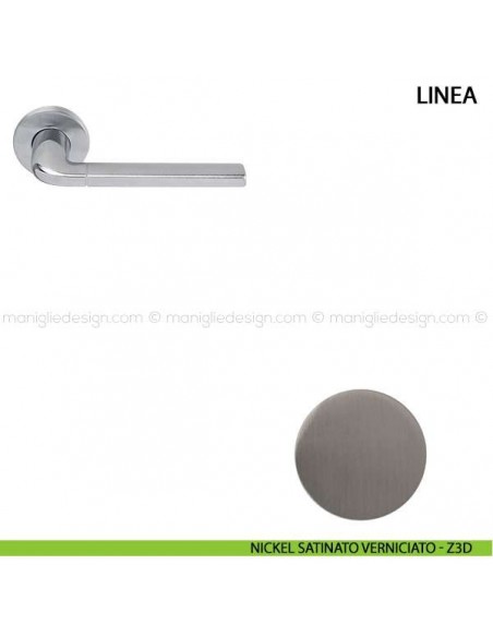 Maniglia per porta Linea Comit nickel satinato verniciato