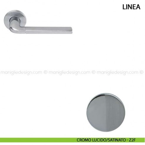 Maniglia per porta Linea Comit cromo lucido/satinato