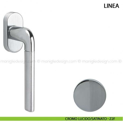 Maniglia per finestra martellina DK Linea Comit cromo lucido/satinato