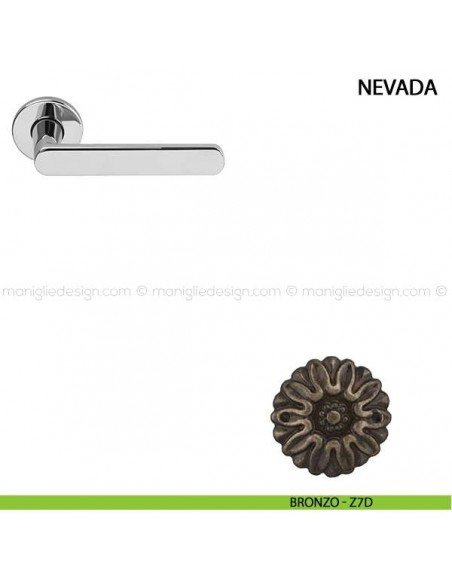 Maniglia per porta Nevada Comit bronzo