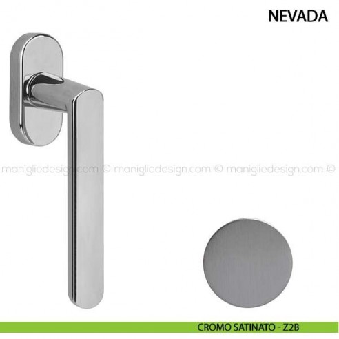 Maniglia per finestra martellina DK Nevada Comit cromo satinato