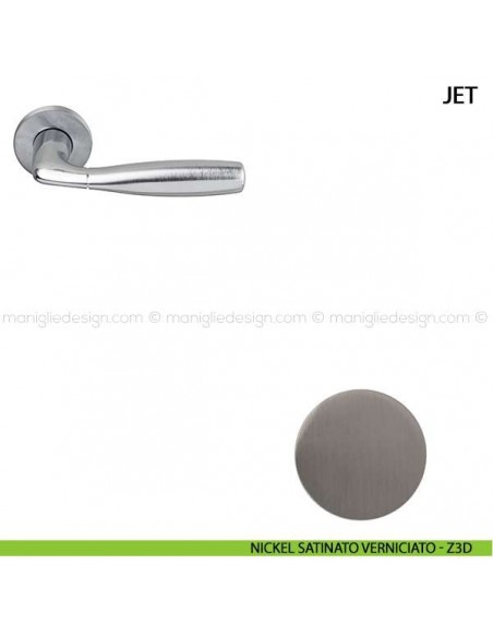 Maniglia per porta Jet Comit nickel satinato verniciato