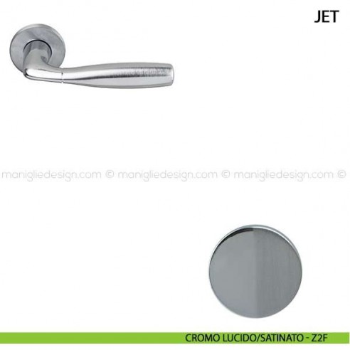 Maniglia per porta Jet Comit cromo lucido/satinato