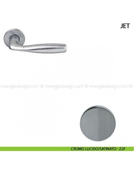 Maniglia per porta Jet Comit cromo lucido/satinato
