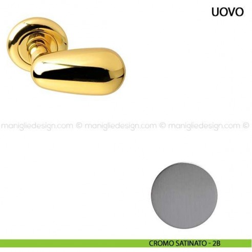 Maniglia per porta Uovo Comit cromo satinato