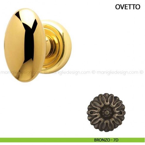 Maniglia per porta Ovetto Comit bronzo