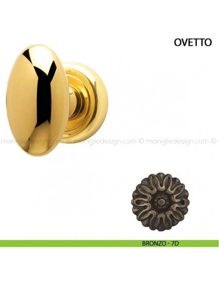 Maniglia per porta Ovetto Comit bronzo