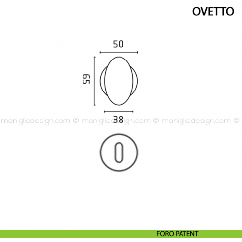 Maniglia per porta Ovetto Comit foro patent