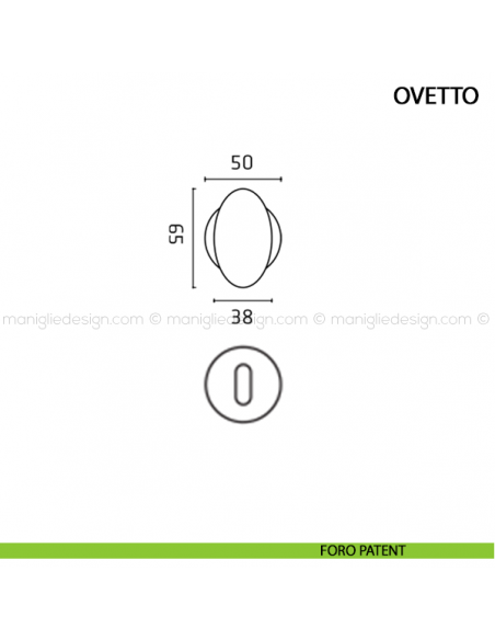 Maniglia per porta Ovetto Comit foro patent