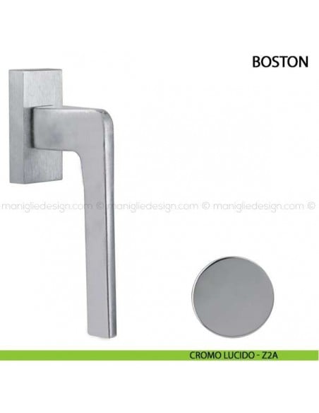 Maniglia per finestra martellina DK Boston Comit cromo lucido