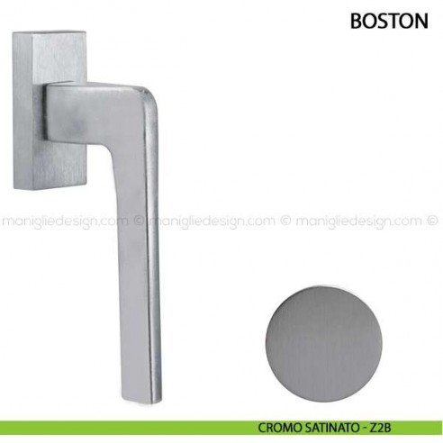 Maniglia per finestra martellina DK Boston Comit cromo satinato