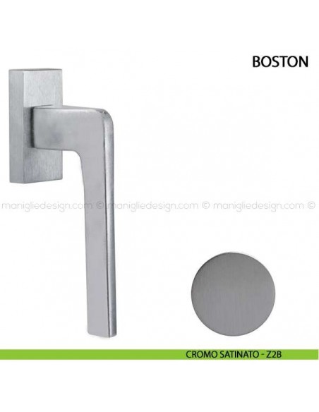 Maniglia per finestra martellina DK Boston Comit cromo satinato