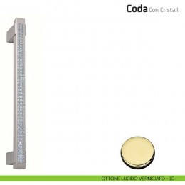 Maniglione per porta Coda con cristalli Comit accoppiato 280 mm 2