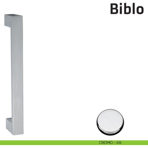 Maniglione per porta Biblo Comit singolo 230 mm cromo lucido
