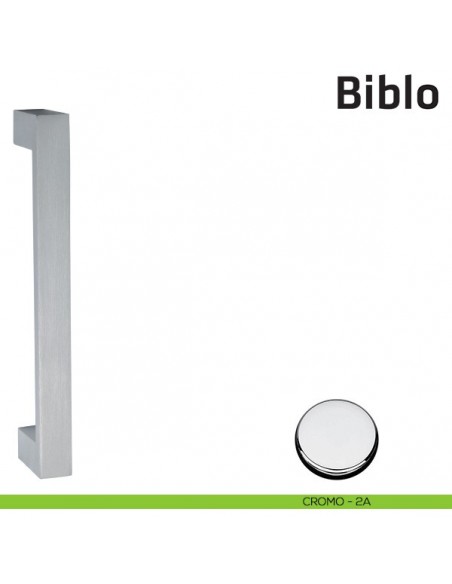 Maniglione per porta Biblo Comit accoppiato 230 mm cromo lucido