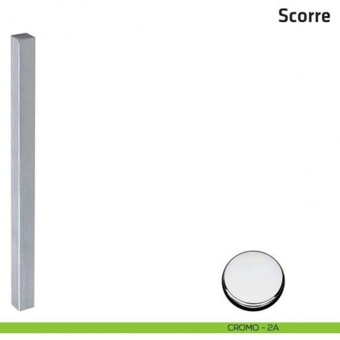 Maniglione per porta in vetro Scorre Comit accoppiato 340 mm cromo lucido