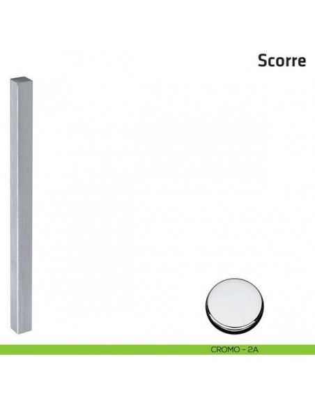 Maniglione per porta in vetro Scorre Comit accoppiato 340 mm cromo lucido