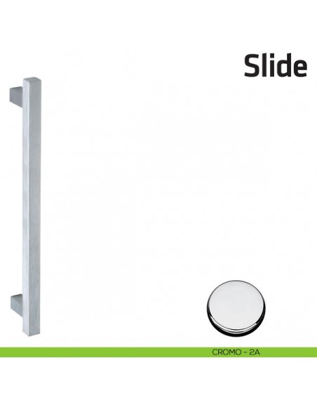 Maniglione per porta Slide Comit accoppiato 270 mm cromo lucido