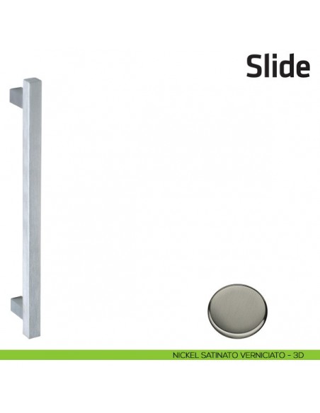 Maniglione per porta Slide Comit singolo 270 mm nickel satinato verniciato