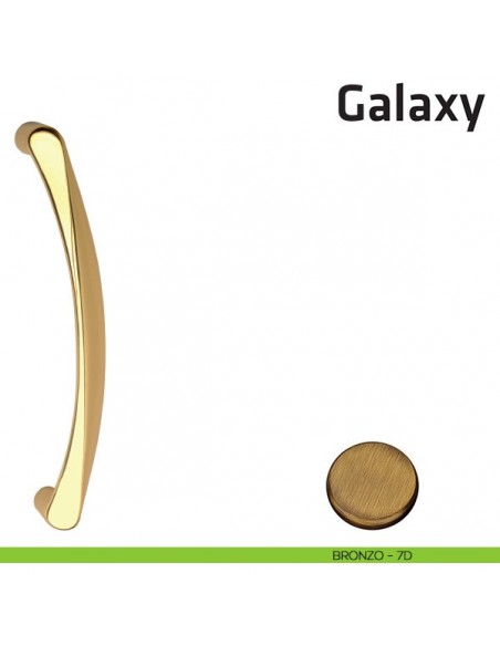 Maniglione per porta Galaxy Comit singolo 260 mm bronzo