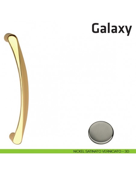 Maniglione per porta Galaxy Comit singolo 260 mm nickel satinato verniciato