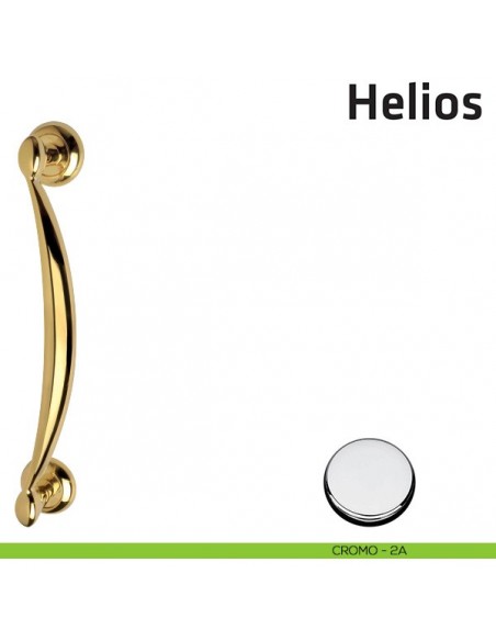 Maniglione per porta Helios Comit singolo 340 mm cromo lucido