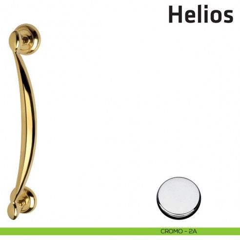 Maniglione per porta Helios Comit accoppiato 340 mm cromo lucido