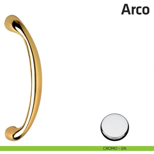 Maniglione per porta Arco Comit singolo 228 mm cromo lucido