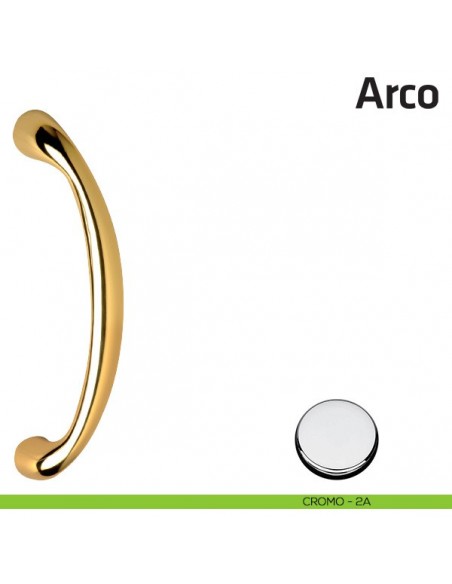 Maniglione per porta Arco Comit singolo 228 mm cromo lucido