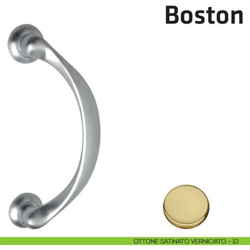 Maniglione per porta Boston Comit accoppiato 285 mm ottone satinato verniciato