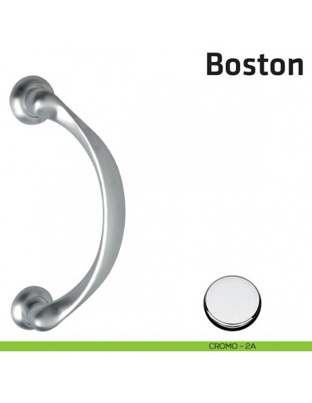 Maniglione per porta Boston Comit accoppiato 285 mm cromo lucido