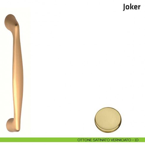 Maniglione per porta Joker Comit accoppiato 230 mm ottone satinato verniciato
