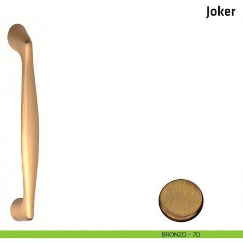 Maniglione per porta Joker Comit accoppiato 230 mm bronzo