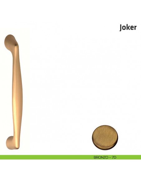 Maniglione per porta Joker Comit accoppiato 230 mm bronzo