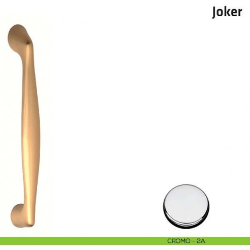 Maniglione per porta Joker Comit accoppiato 230 mm cromo lucido