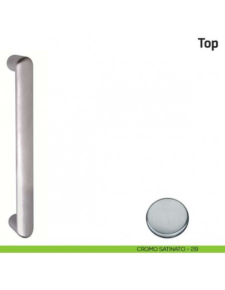 Maniglione per porta Top Comit singolo 242 mm cromo satinato