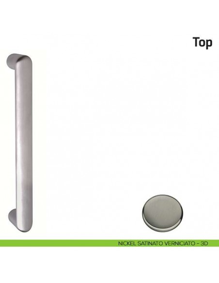 Maniglione per porta Top Comit singolo 242 mm nickel satinato verniciato