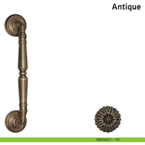 Maniglione per porta Antique Comit accoppiato 265 mm bronzo