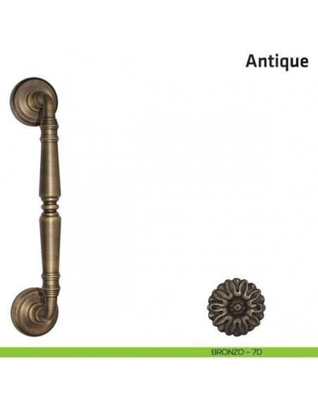 Maniglione per porta Antique Comit accoppiato 265 mm bronzo