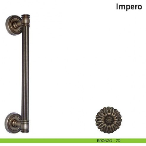 Maniglione per porta Impero Comit accoppiato 310 mm bronzo