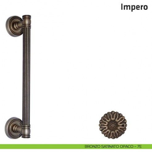 Maniglione per porta Impero Comit accoppiato 310 mm bronzo satinato opaco