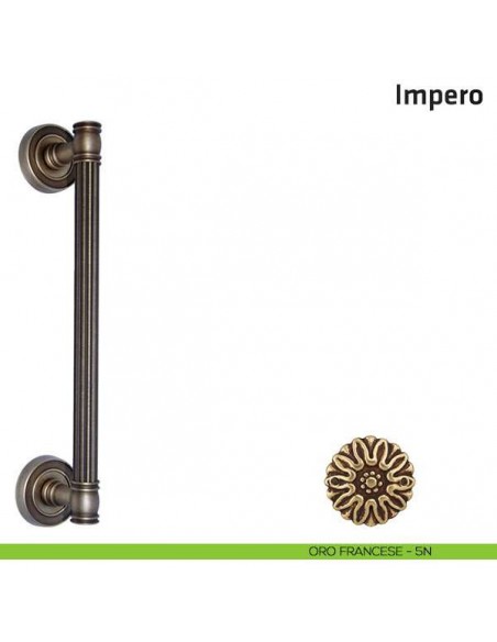 Maniglione per porta Impero Comit accoppiato 310 mm oro francese