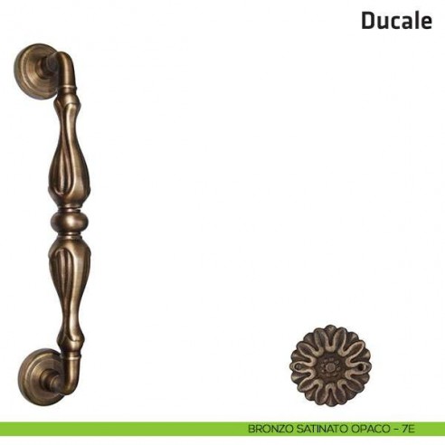 Maniglione per porta Ducale Comit accoppiato 320 mm bronzo satinato opaco