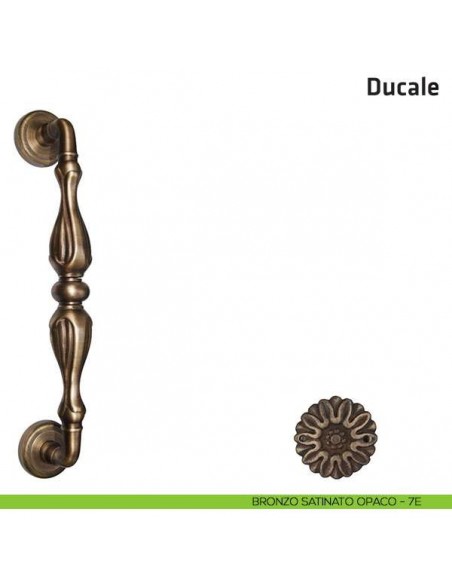 Maniglione per porta Ducale Comit accoppiato 320 mm bronzo satinato opaco