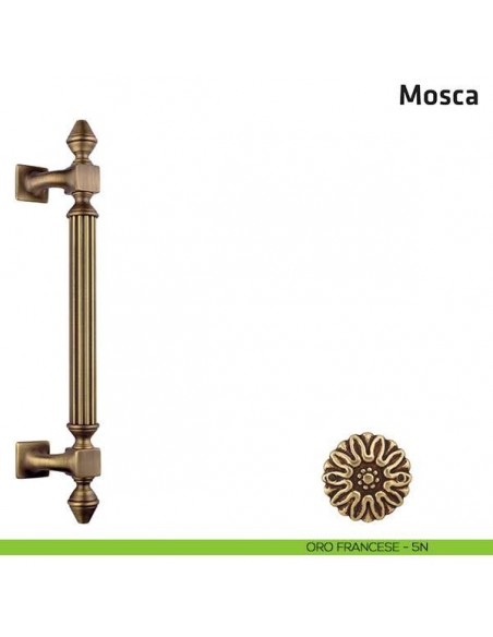 Maniglione per porta Mosca Comit singolo 360 mm oro francese