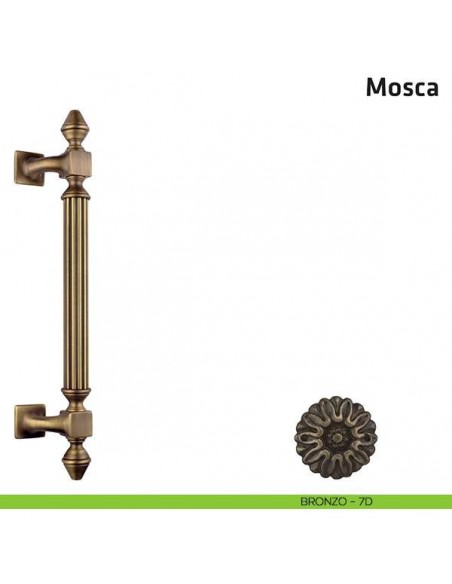 Maniglione per porta Mosca Comit accoppiato 360 mm bronzo