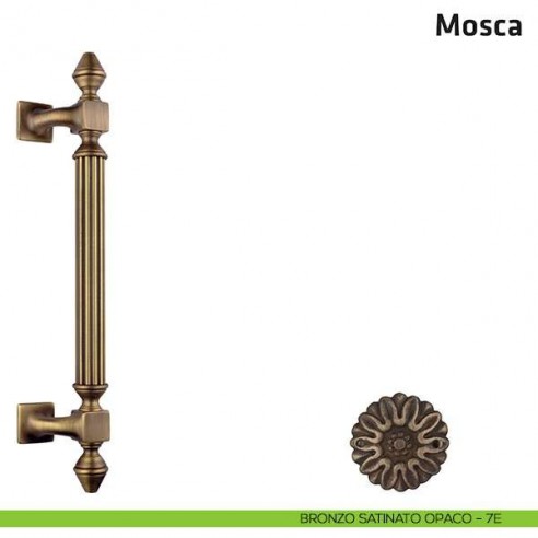 Maniglione per porta Mosca Comit accoppiato 360 mm bronzo satinato opaco