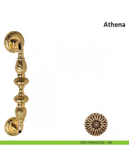 Maniglione per porta Athena Comit singolo 265 mm oro francese