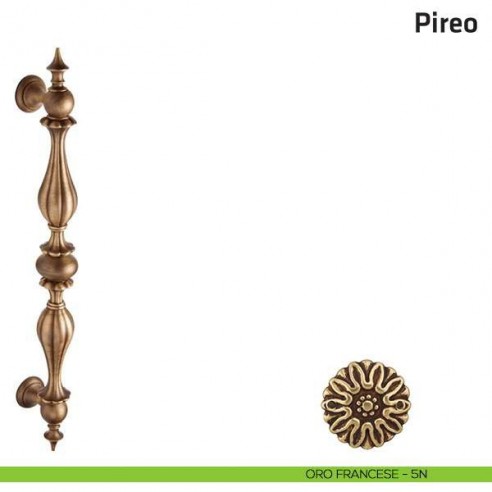 Maniglione per porta Pireo Comit accoppiato 590 mm oro francese