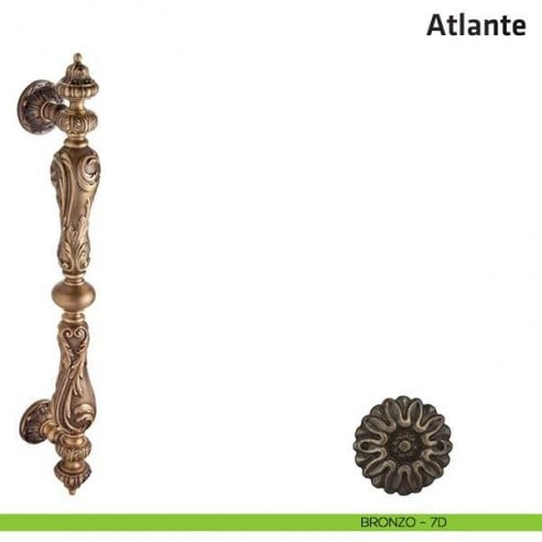 Maniglione per porta Atlante Comit singolo 630 mm bronzo